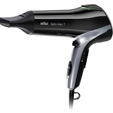 Satin Hair 7 Saç Kurutma Makinesi, Iontec ve Satin Protect Teknolojili Profesyonel Fön Makinesi, HD710, Siyah