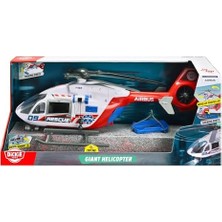Dickie Toys, 203719035, Airbus H145 Oyuncağı, Işıklı & Sesli, Manuel Vinç, Pervane, Açılabilir Kapılar ve Arka Kapak, Sedye, 1:24, 54 cm