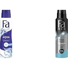 Fa Seti | Aqua Fresh Deniz Ferahlığı Deosprey 150 ml X1 + Men Fresh Pulse Bergamot Canlılığı Deosprey 150 ml X1