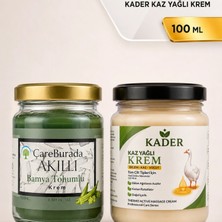 Çare Burada Çareburada Akıllı Bamya Tohumlu Krem 100 ml + Kader Kaz Yağlı Krem 210 ml