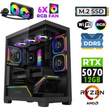 Xaser Jett X330 Ryzen 7 9800X3D 16GB Ddr5 Ram 1tb M.2 Nvme SSD 12GB RTX5070 Sıvı Soğutmalı Oyuncu Bilgisayarı