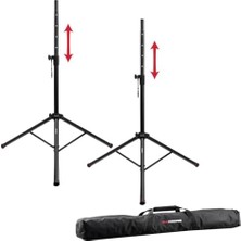 Frameworks Frameworks GFW-SPK-2000 Çift Hoparlör Standı ve Taşıma Çantası Seti