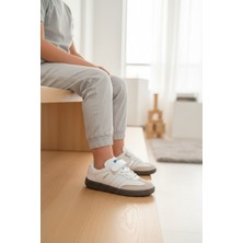 Enoch Erkek Çocuk Süet Detaylı ve Cırt Cırtlı Rahat Günlük Sneaker Spor Ayakkabı