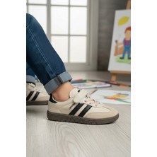 Enoch Erkek Çocuk Süet Detaylı ve Cırt Cırtlı Rahat Günlük Sneaker Spor Ayakkabı