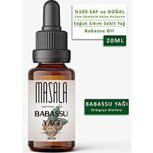 Masala Saf Babassu Yağı 20 Ml. Soğuk Pres (Babassu Carrier Oil)