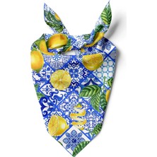 Italyan Limonları Desen 55X55CM Bandana/fular