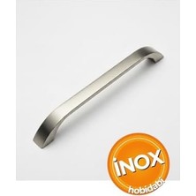 Göksu 10 Adet Inox Metal Mutfak Dolap Kulpları, Çekmece Kapak Kulbu, Mobilya Kulp (160 Mm)