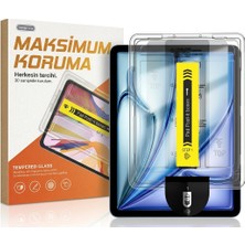 Bovinox Samsung Galaxy Tab S6 Lite (P610/P613) Uyumlu Otomatik Kurulum Kitli Kırılmaz Cam - 30 Saniyede Sıfır Hata, Tozsuz ve Baloncuksuz Uygulama