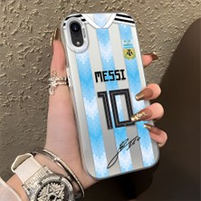 Ucuc iPhone Xr Uyumlu Sert Akrilik Arka Silikon Kenar Lens Koruma Şık Baskı Kılıf
