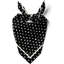 Tua İpek Matmazel Noir Desen Bandana/fular