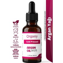 Organy Soğuk Sıkım Argan Yağı %100 Doğal Nemlendirici Cilt Saç ve Tırnak Bakım Yağı Argan Oil 50 ml