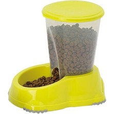 Dukkanıum Smart Hazneli Kedi ve Köpek Mama Kabı Sarı 1,5 Lt