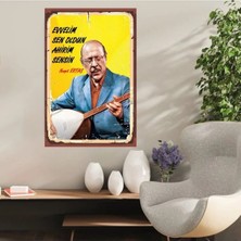 Durusoy Ahşap Retro Mdf Poster , Komik Sözler , Duvar Yazıları , Manzara ,  Tarih , Edebiyat - TBL0349