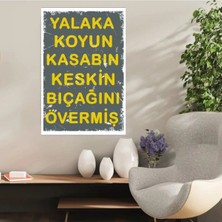 Durusoy Ahşap Retro Mdf Poster , Komik Sözler , Duvar Yazıları , Manzara ,  Tarih , Edebiyat - TBL0365