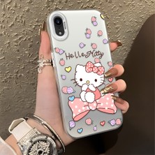 Ucuc iPhone Xr Uyumlu Sert Akrilik Arka Silikon Kenar Lens Koruma Şık Baskı Kılıf