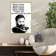 Durusoy Ahşap Retro Mdf Poster , Komik Sözler , Duvar Yazıları , Manzara ,  Tarih , Edebiyat - TBL0360