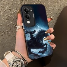 Ucuc Vivo Y19S Gt Uyumlu Sert Akrilik Arka Silikon Kenar Lens Koruma Şık Baskı Kılıf