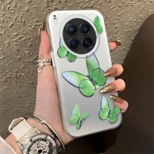 Ucuc Tecno Camon 40 Premier Uyumlu Sert Akrilik Arka Silikon Kenar Lens Koruma Kılıf