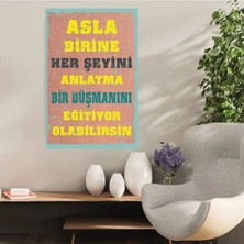 Durusoy Ahşap Retro Mdf Poster , Komik Sözler , Duvar Yazıları , Manzara ,  Tarih , Edebiyat - TBL0374