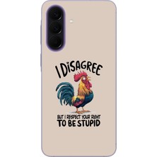Le Balvo Samsung Galaxy A57 Uyumlu I Disagree Baskılı Silikon Kılıf