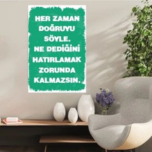 Durusoy Ahşap Retro Mdf Poster , Komik Sözler , Duvar Yazıları , Manzara ,  Tarih , Edebiyat - TBL0316