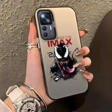 Ucuc Xiaomi Mi 12T/12T Pro Uyumlu Sert Akrilik Arka Silikon Kenar Lens Koruma Şık Baskı Kılıf
