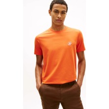 Tommy Hilfiger Turuncu Erkek T-Shirt MW0MW43066SCX_SCRIPT Monogram Swıms