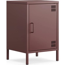 Furni 24 Pera Komodin Kapaklı 41,5 x 40 x 64,50 cm - Ral 3005 Mürdüm