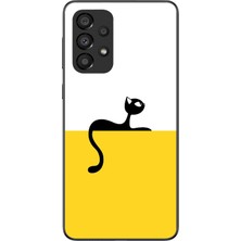Le Balvo Samsung Galaxy A33 Uyumlu Dişi Kedi Baskılı Silikon Kılıf