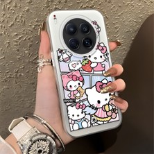 Ucuc Tecno Camon 40 Premier Uyumlu Sert Akrilik Arka Silikon Kenar Lens Koruma Kılıf