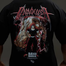 Vanquish Vq x Baki: Black Yujiro Boxy Oversized T Shirt