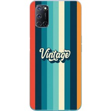 Le Balvo Oppo A52 Uyumlu Vintage Baskılı Silikon Kılıf