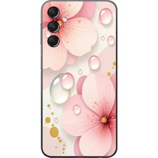Le Balvo Samsung Galaxy A24 Uyumlu Damlalı Çiçekler Baskılı Silikon Kılıf
