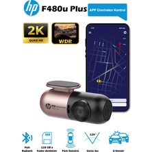 Hp F480U Plus 2k Wdr, Hd Araçiçi Kamera, G Sensörlü, Wi-Fi Destekli