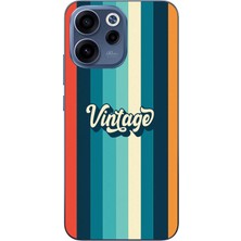 Le Balvo Oppo Reno 15F Uyumlu Vintage Baskılı Silikon Kılıf
