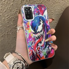 Ucuc Xiaomi Redmi Note 10 4g/note 10S Uyumlu Sert Akrilik Arka Silikon Kenar Lens Koruma Şık Baskı Kılıf