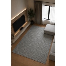 Tch Home Living Arktis Gri Iskandinav Yumuşak Jüt Taban Dokuma Halı Salon Mutfak Oturma Odası Koridor Yolluk Çocuk Odası Halısı 01122