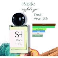 Sh Fragrances Blade Edp Erkek Parfüm | Fresh-Aromatik | Bergamot-Limon | Çam-Ardıç Meyveleri | Sedir,-Misk, 50ML