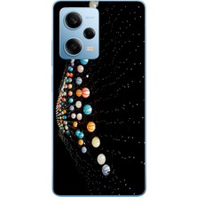 Le Balvo Redmi Note 12 Pro 5g Uyumlu Gezegenlerin Dansı Baskılı Silikon Kılıf