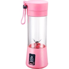 Dempower Portatif Taşınabilir USB Şarjlı Mikser El Blender Pembe 380 Outlet Teşhir Ürün