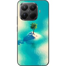 Le Balvo Xiaomi Mi 15T Pro Uyumlu Adada Palmiye Baskılı Silikon Kılıf