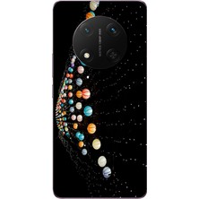 Le Balvo Honor Magic 7 Lite Uyumlu Gezegenlerin Dansı Baskılı Silikon Kılıf