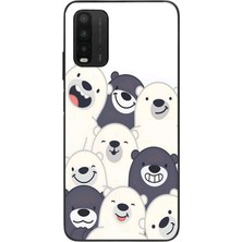 Le Balvo Redmi 9t Uyumlu Gülen Kutup Ayıları Baskılı Silikon Kılıf
