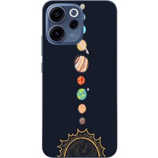 Le Balvo Oppo Reno 15F Uyumlu Gezegenler Baskılı Silikon Kılıf