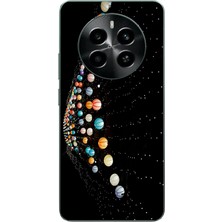 Le Balvo Realme 12 4g Uyumlu Gezegenlerin Dansı Baskılı Silikon Kılıf
