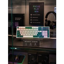 Deanb Mekanik Oyun Klavyesi Rgb Rainbow Led'li Aydınlatmalı Taşınabilir Anti-Ghosting Oyuncu Klavye
