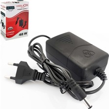 Adaptör 12V 4A Masa Tip 5.5x2.5 Plastik Kasa Helios HS-3439