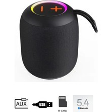 Hietech Siyah 5W Wireless Speaker Hoparlör Bt 5.4V Lityum 1.200MAH Bt+Usb+Tf+Fm Mini Speaker