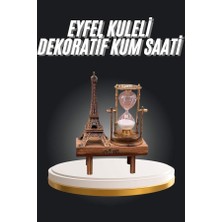 Zero Land Semeglbl Eyfel Kuleli Kum Saati Dekoratif Hediyelik Eşya Retro Eyfel Kulesi