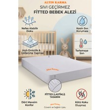Altın Karma  70X140 cm Sıvı Geçirmez Micro Fitted Alez Bebe Çocukyatak Koruyucu Alez